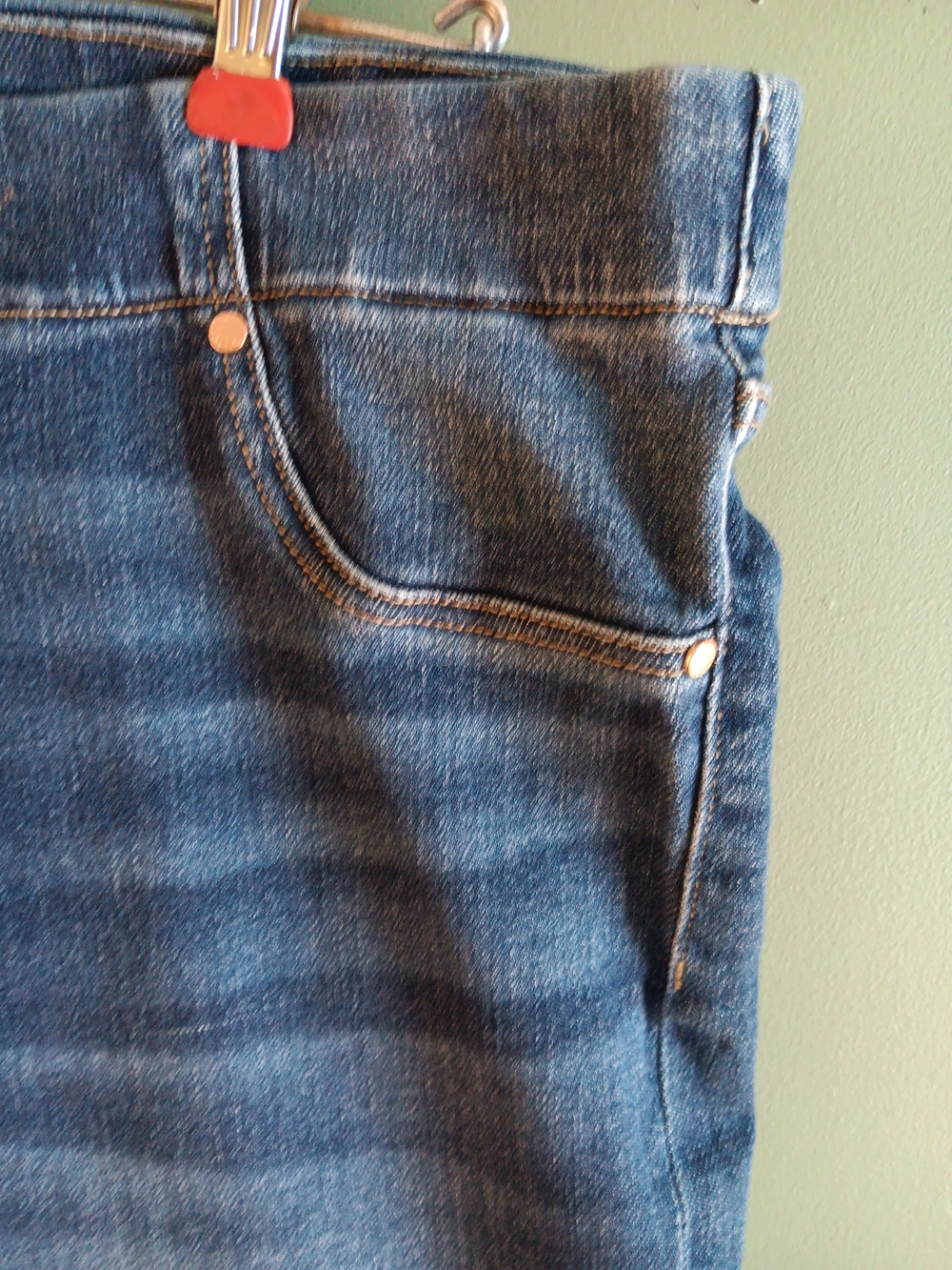Liverpool Los Angeles Jeggings Women Size 14/32 Dark Wash Stretch  Crop Ankle - Picture 5 of 7